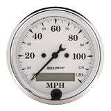 Autometer Old Tyme White 5 Piece Kit (MPH/FUEL/OILP/WTMP/BAT) 59-60 Chevy Car Direct-Fit Dash Kit - 7034-OTW