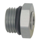 DeatschWerks 6AN ORB Male Plug Fitting with 1/8in NPT Gauge Port - Anodized DW Titanium - 6-02-0730