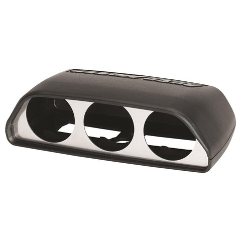 Autometer 08-11 Dodge Challenger Black Triple Dash Pod - 5287