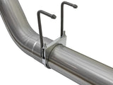 aFe LARGE BORE HD 5in 409-SS DPF-Back Exhaust w/Polished Tip 2017 Ford Diesel Trucks V8 6.7L (td) - 49-43090-P