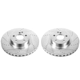 Power Stop 07-08 Mercedes-Benz CL550 Front Evolution Drilled & Slotted Rotors - Pair - EBR869XPR