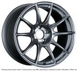 SSR GTX01 18x10.5 5x114.3 15mm Offset Dark Silver Wheel Evo X / G35 / 350z / 370z - XA18105+1505GDK
