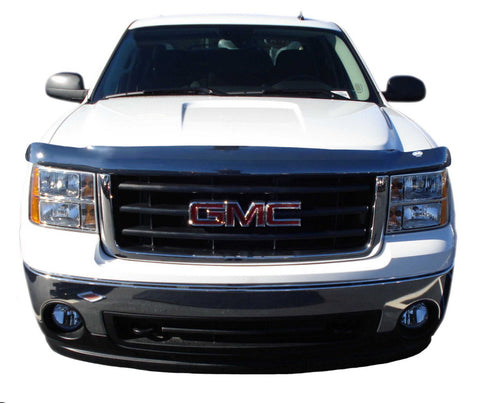 AVS 07-13 GMC Sierra 1500 High Profile Bugflector II Hood Shield - Smoke - 25159