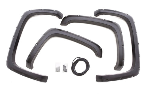 Lund 07-13 Chevy Silverado 1500 RX-Rivet Textured Elite Series Fender Flares - Black (4 Pc.) - RX106T