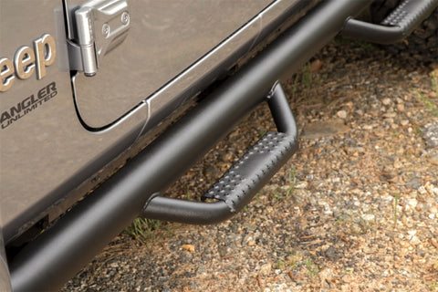 Rugged Ridge Spartan Nerf Bar Textured Black 18-20 Jeep Wrangler JL 4 Door - 11596.04
