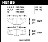 Hawk DTC-30 Brake Pads - HB189W.595