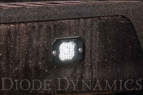 Diode Dynamics Stage Series C1 LED Pod Pro - White Flood Flush BBL Each - DD6477S
