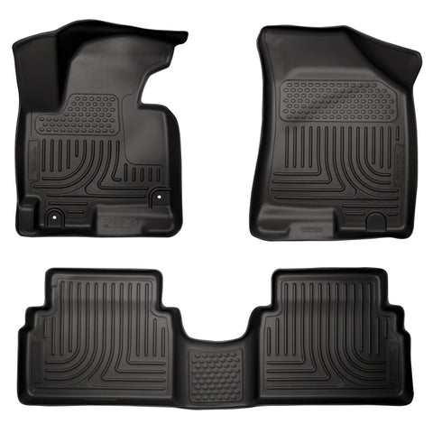 Husky Liners 11-12 Kia Sportage WeatherBeater Combo Black Floor Liners - 98861