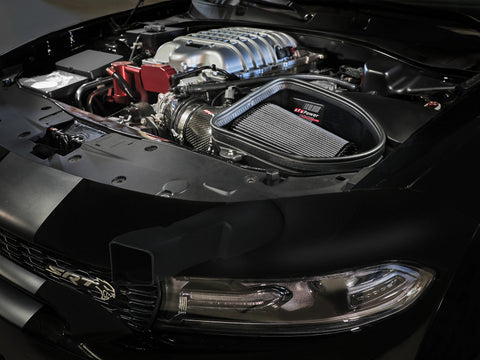aFe Dodge Charger SRT Hellcat Redeye 21-23 V8-6.2L Track Series Stage-2 Carbon Fiber Intake System - 57-10027D