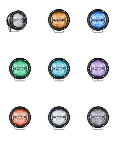 Rigid Industries 360-Series 4in LED Off-Road Diffused Beam - RGBW Backlight (Pair) - 36400