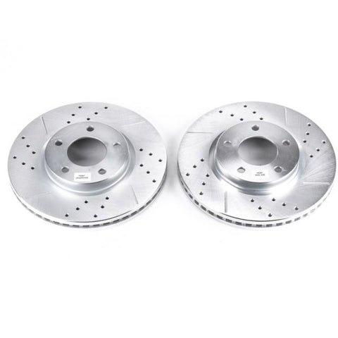 Power Stop 07-08 Ford Edge Front Evolution Drilled & Slotted Rotors - Pair - AR8192XPR