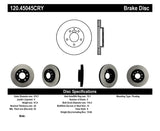 Centric Mazda Premium Brake CryoStop Rotor - 120.45045CRY
