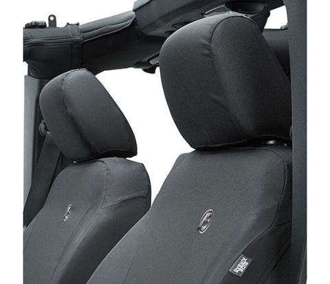 Bestop 13-18 Jeep Wrangler JK Front Seat Covers (Black Diamond) - 29283-35