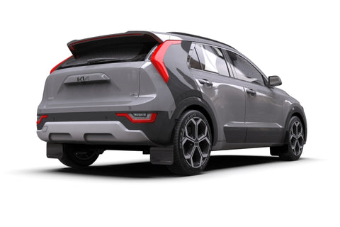 Rally Armor 23-25 Kia Niro SG2 Black UR Mud Flap Blue Logo - MF21-UR-BLK-BL