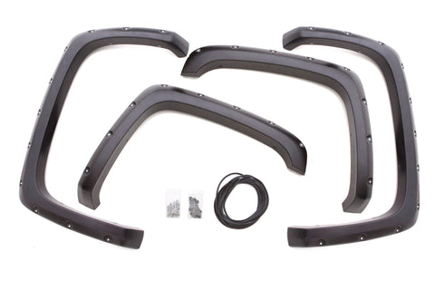 Lund 07-14 GMC Sierra 2500 RX-Rivet Style Textured Elite Series Fender Flares - Black (4 Pc.) - RX110T