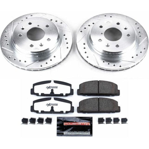 Power Stop 86-91 Mazda RX-7 Rear Z26 Street Warrior Brake Kit - K472-26
