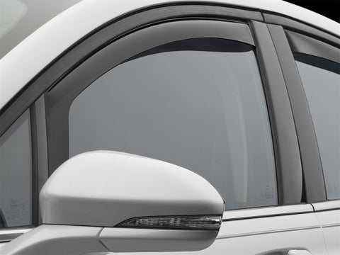 WeatherTech 14+ Ford Fusion Front Side Window Deflectors - Dark Smoke - 80732