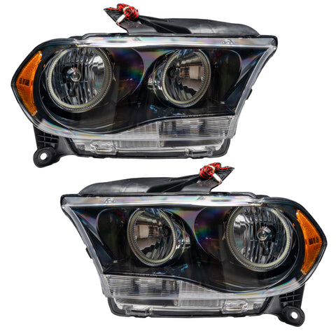 Oracle 11-13 Dodge Durango SMD HL Halogen - Black - ColorSHIFT w/ Simple Controller - 7102-504