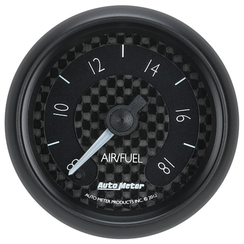 Autometer GT Series 52mm Full Sweep Electronic 8:1-18:1 AFR Wideband Air/Fuel Ratio Analog - 8070