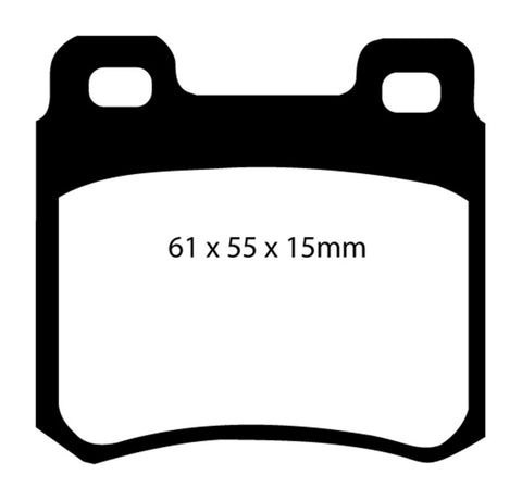 EBC 94-95 Mercedes-Benz C220 (W202) 2.2 Redstuff Rear Brake Pads - DP3671C