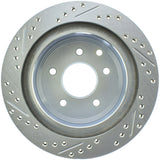 StopTech Select Sport Nissan Slotted and Drilled Left Rear Rotor - 227.42077L