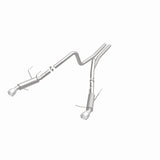 Magnaflow 2014 Ford Mustang V6 3.7L Comp Series Dual Split Rear Polished Stainless C/B Perf Exhaust - 15245
