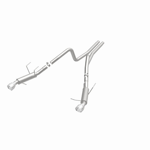 Magnaflow 2014 Ford Mustang V6 3.7L Comp Series Dual Split Rear Polished Stainless C/B Perf Exhaust - 15245