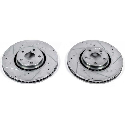 Power Stop 07-11 Lexus GS350 Front Evolution Drilled & Slotted Rotors - Pair - JBR1307XPR