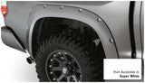 Bushwacker 16-18 Toyota Tundra Fleetside Pocket Style Flares 4pc 66.7/78.7/97.6in Bed - Super White - 30918-13