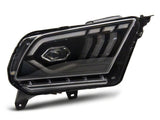 Raxiom 10-12 Ford Mustang w/ Factory Halogen LED Projector Headlights- Blk Housing (Clear Lens) - 422461