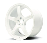 Gram Lights 57CR 18x9.5 +38 5x100 Ceramic White Pearl Wheel - WGCRX38DCPP
