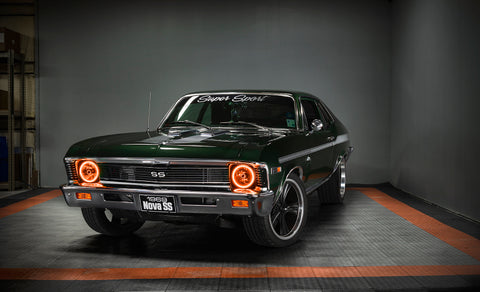 Oracle Pre-Installed Lights 7 IN. Sealed Beam - Amber Halo - 6905-005