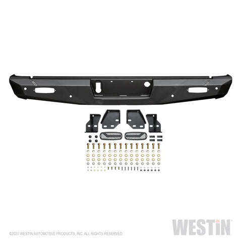 Westin 14-18 Chevy Silverado 1500 Pro-Series Rear Bumper - Textured Black - 58-421005