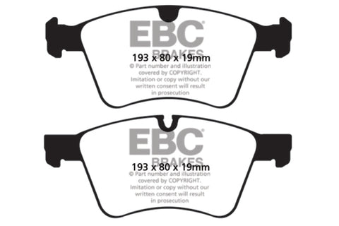 EBC 08-10 Mercedes-Benz GL320 3.0 TD (373mm Front Rotors) Ultimax2 Front Brake Pads - UD1272