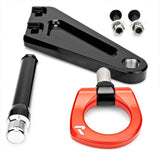 Raceseng 2015+ Ford Mustang GT/GT350/GT350R/V6 Tug Tow Hook (Front) - Red - 06301R-1526101-0632