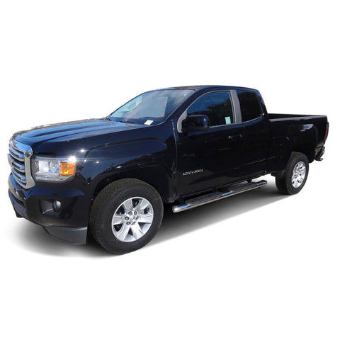 Westin 2015-2018 Chevrolet/GMC Colorado/Canyon Crew Cab PRO TRAXX 5 Oval Nerf Step Bars - Black - 21-54015