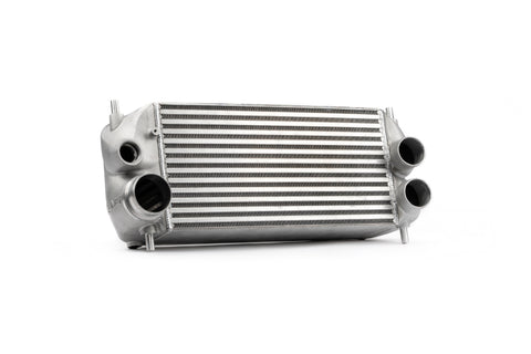 AMS Performance 2015+ Ford F-150 & Raptor 2.7L/3.5L EcoBoost Stock Loc. Intercooler (Silver w/ Logo) - AMS.55.09.0001-1