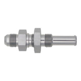 DeatschWerks 6AN Male Flare to Straight 3/8in Single Hose Barb - Anodized DW Titanium - 6-02-0734