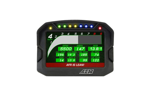 AEM CD-5G Carbon Digital Dash Display w/ Interal 10Hz GPS & Antenna - 30-5602