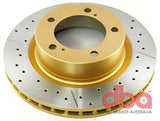 DBA 07+ Toyota Landcruiser 200 Series Front Drilled & Slotted Street Series Rotor - 2722X