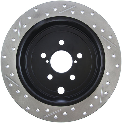 StopTech 08-10 Impreza WRX (Exc STi)/08-10 Impreza Coupe/Sedan Slotted & Drilled Left Rear Rotor - 127.47029L