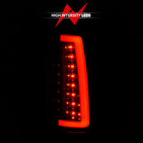 ANZO 1999-2000 Cadillac Escalade LED Taillights Black Housing Clear Lens Pair - 311344