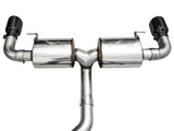 AWE 19-23 BMW 330i / 21-23 BMW 430i Base G2X Touring (Excl. Conv) Axle-Back Exhaust - Diamond Black - 3015-33429