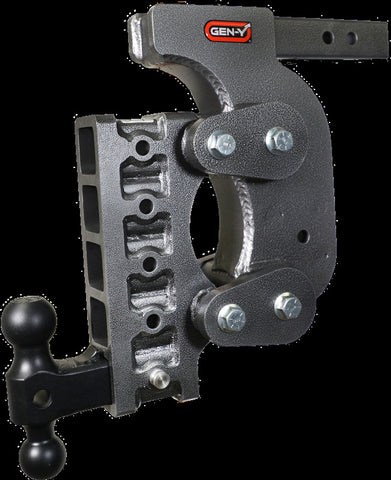 Gen-Y The Boss Torsion-Flex 2in Shank 15in Drop 16K Hitch w/GH-051 Dual-Ball/Stabilizer Kit - GH-1415