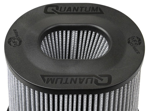 aFe Quantum Pro DRY S Air Filter Inverted Top - 5in Flange x 8in Height - Dry PDS - 21-91132