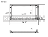 Koyo 2019 Toyota Corolla Hatchback 6MT and CVT (E210 Chassis) All Aluminum Radiator - KH013624
