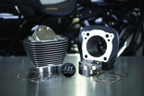 S&S Cycle 2017+ M8 Models 4.250in Bore 4-5/8in Stroke Cylinder Kit - Wrinkle Black w/ Highlight - 910-0762