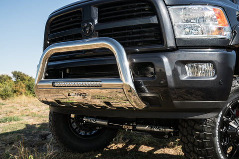 Lund 10-17 Dodge Ram 2500 Bull Bar w/Light & Wiring - Polished - 47021205
