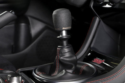 GrimmSpeed Stubby Shift Knob Stainless Steel Black - M12x1.25 - 380002