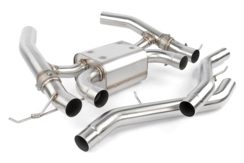 Dinan 21-27 BMW M3/M4 (G80/G82/G83) Valved Axleback Exhaust System - Black Tips - D660-0093-BLK